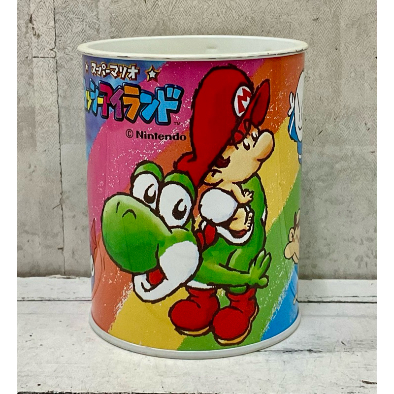 Rare Collectibles Super Mario Yoshi's Island Piggy Bank Cans Japan