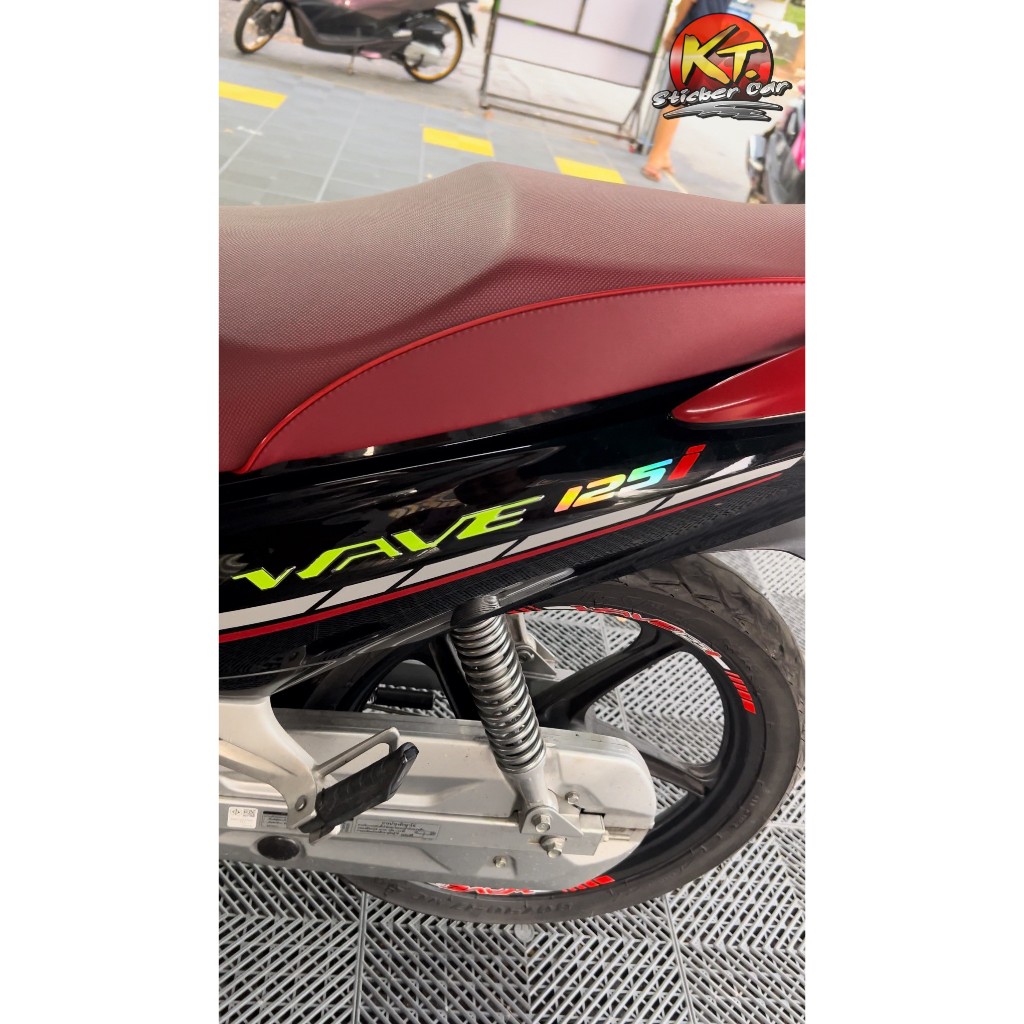 HONDA WAVE125i Logo Lettering Sticker Cutting To Fit Easy Apply ...