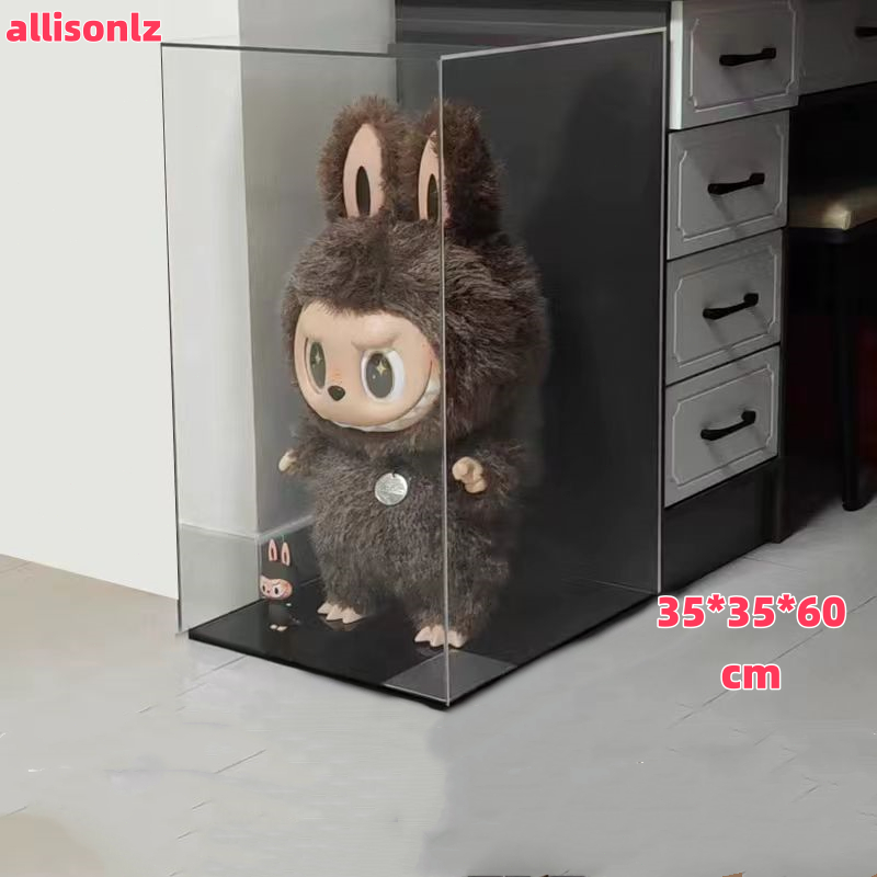 Zimomo Labubu Acrylic Box Self-Assembly Full Cover Dustproof Model ...