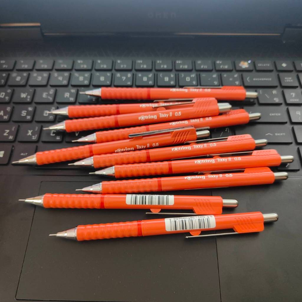 (Brick Orange) Rotring Tikky 2/ll Mechanical Pencil Old Model New