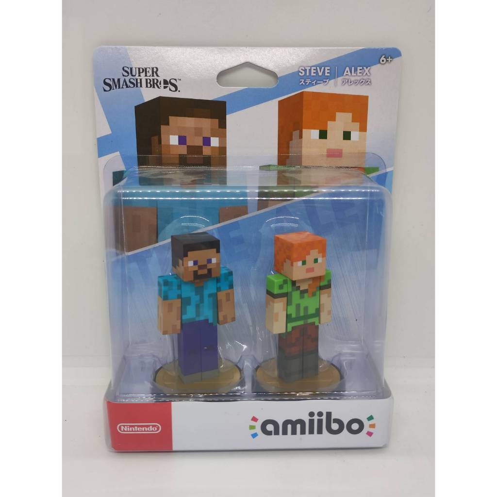 (Hand 1) Amiibo Steve + Alex (Minecraft) Shopee Philippines