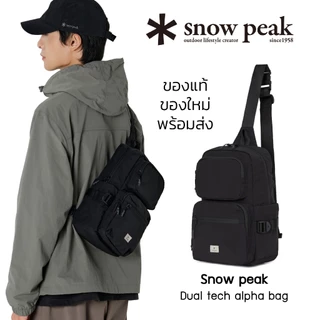 snow peak ユニセックス Dual Tech アルファ スリングバッグ BK