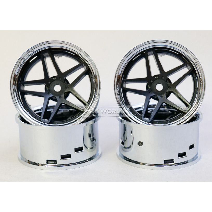 Tetsujin super rim set Southern Black + Chrome Lips 3/6/9 Offset (4pcs ...