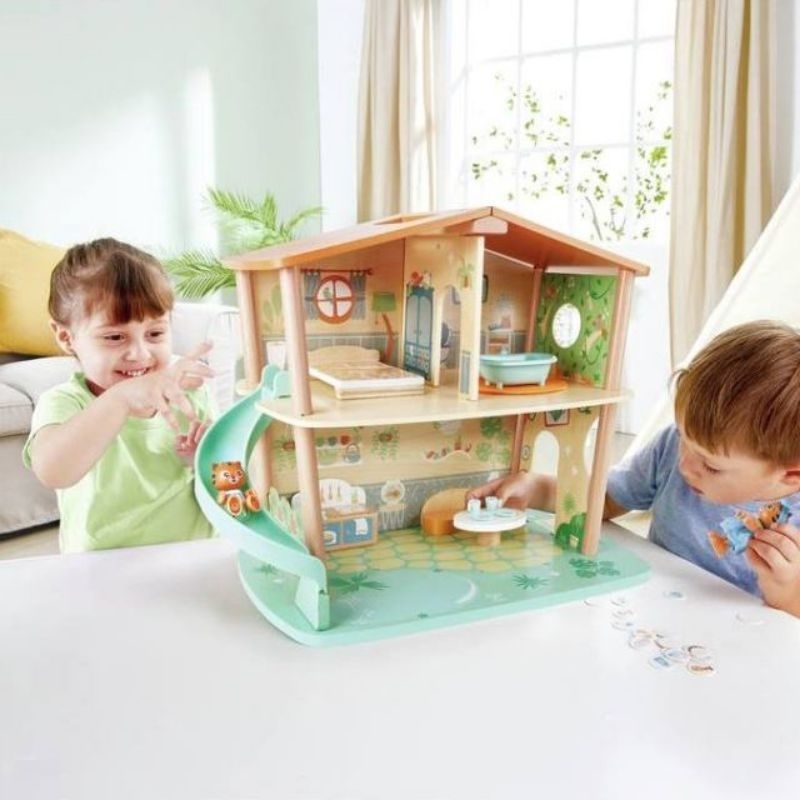 Hape Wooden Dollhouse Hape Tigers Jungle House E3412