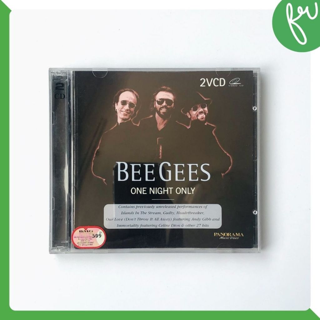 Genuine VCD Disc Universal Music Bee Gees One Night Only Set (2VCD ...