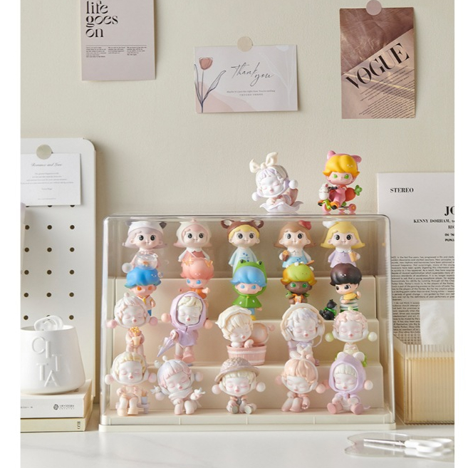 Acrylic Model Shelf Figure Box Cabinet 1/2/3 Layer Doll Display ...