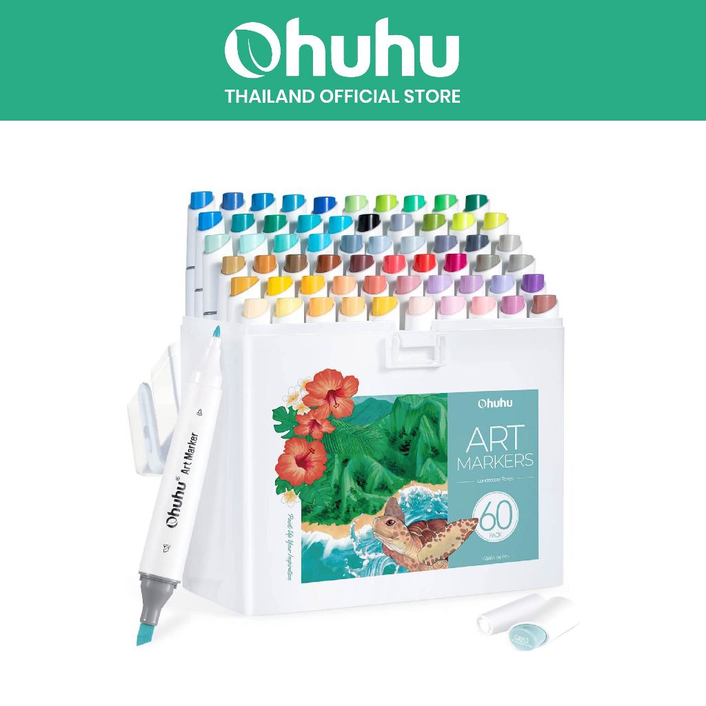 ART: Ohuhu Marker Set landscape 60 Color 60 colors (Kaala Series) 90093 ...