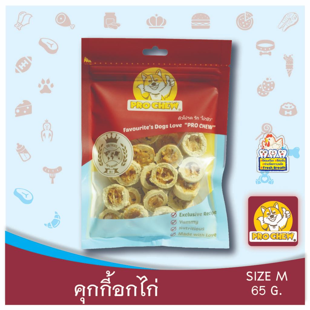 PRO CHEW Chicken Cookies 65 g Po Breast 65 (Dog Snacks Dog Snacks ...