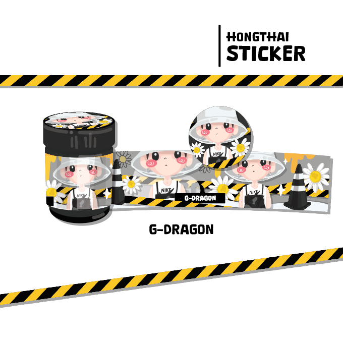 G-dragon Hong Thai sticker: Inhaler Bottle sticker Pattern | Shopee ...