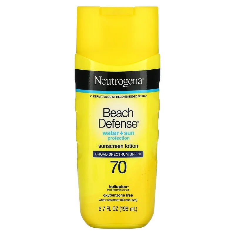 Neutrogena Beach Water + Sun Protection SPF70 Sunscreen Lotion (198ml ...