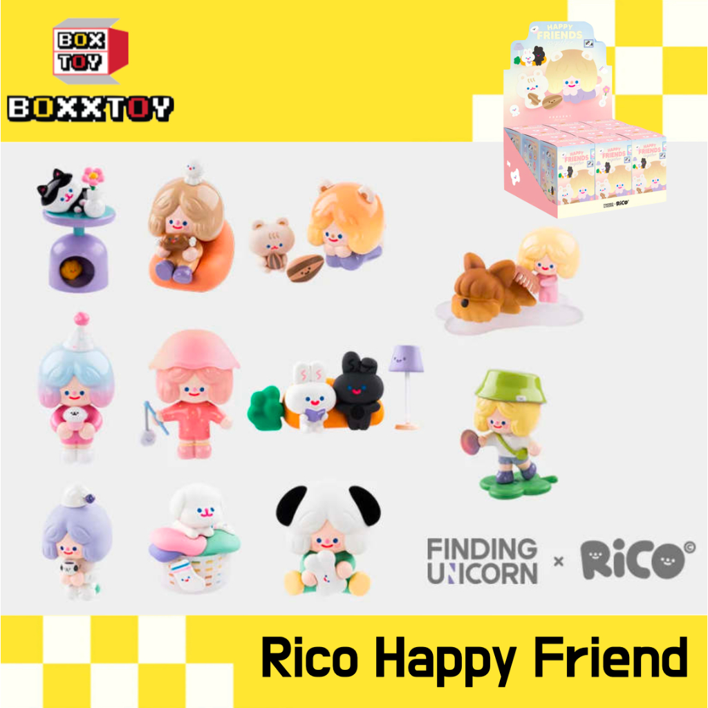 Rico Happy friend Camp finding unicron blind Boxes Random Box art toys ...