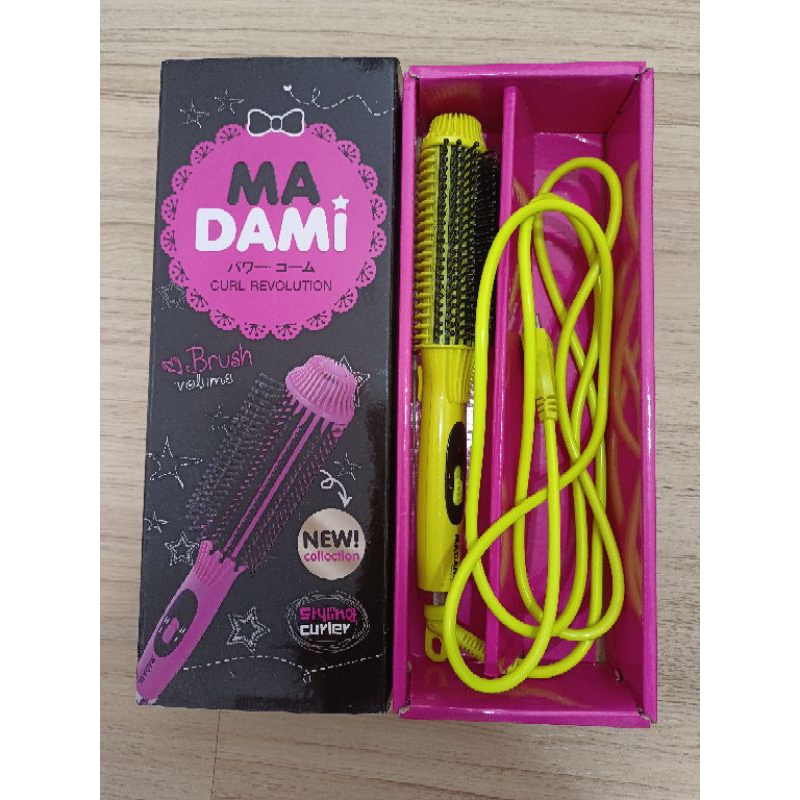 Madami Curl Madamemi Curling Straight Hair Comb 2 in 1 | Shopee Philippines