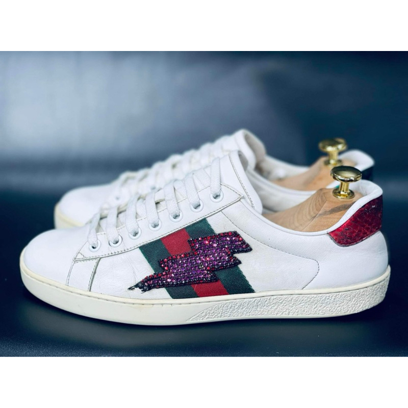 Gucci lightning bolt on sale sneakers