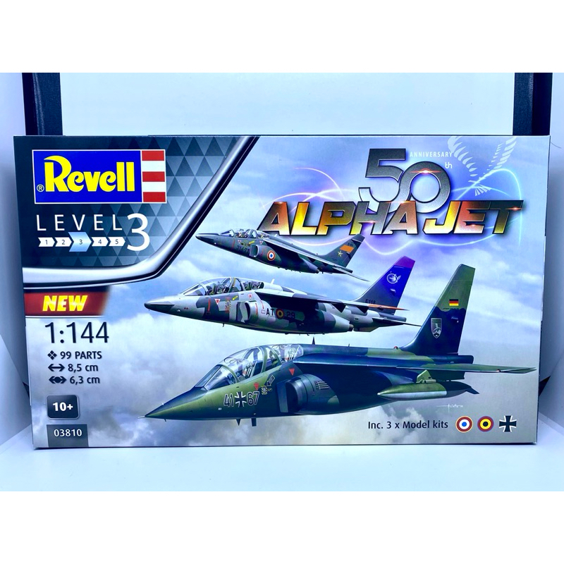 Self-Assembly Model And Paint Revell 1/144 Dassaut/Garnier Alphajet ...