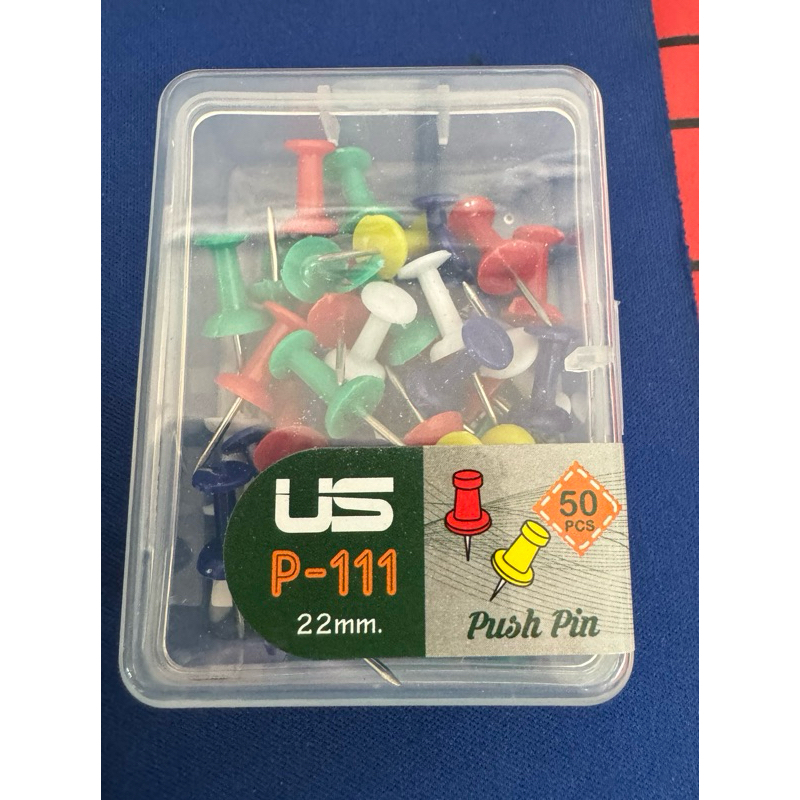Color Pin Board Map Paper Fastener Deli Box Of 35/50/100 Push Peg US ...