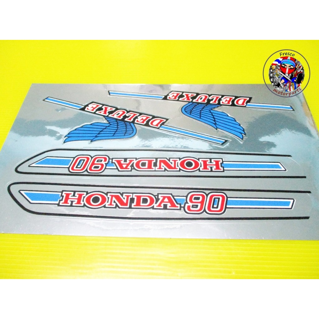 Blue Sticker For Motorbike Model HONDA C90 Super Deluxe 