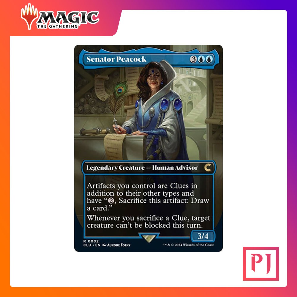 [MTG] Senator Peacock (Borderless) [CLU] [BLUE] [RARE] [NORMAL] [ENG ...