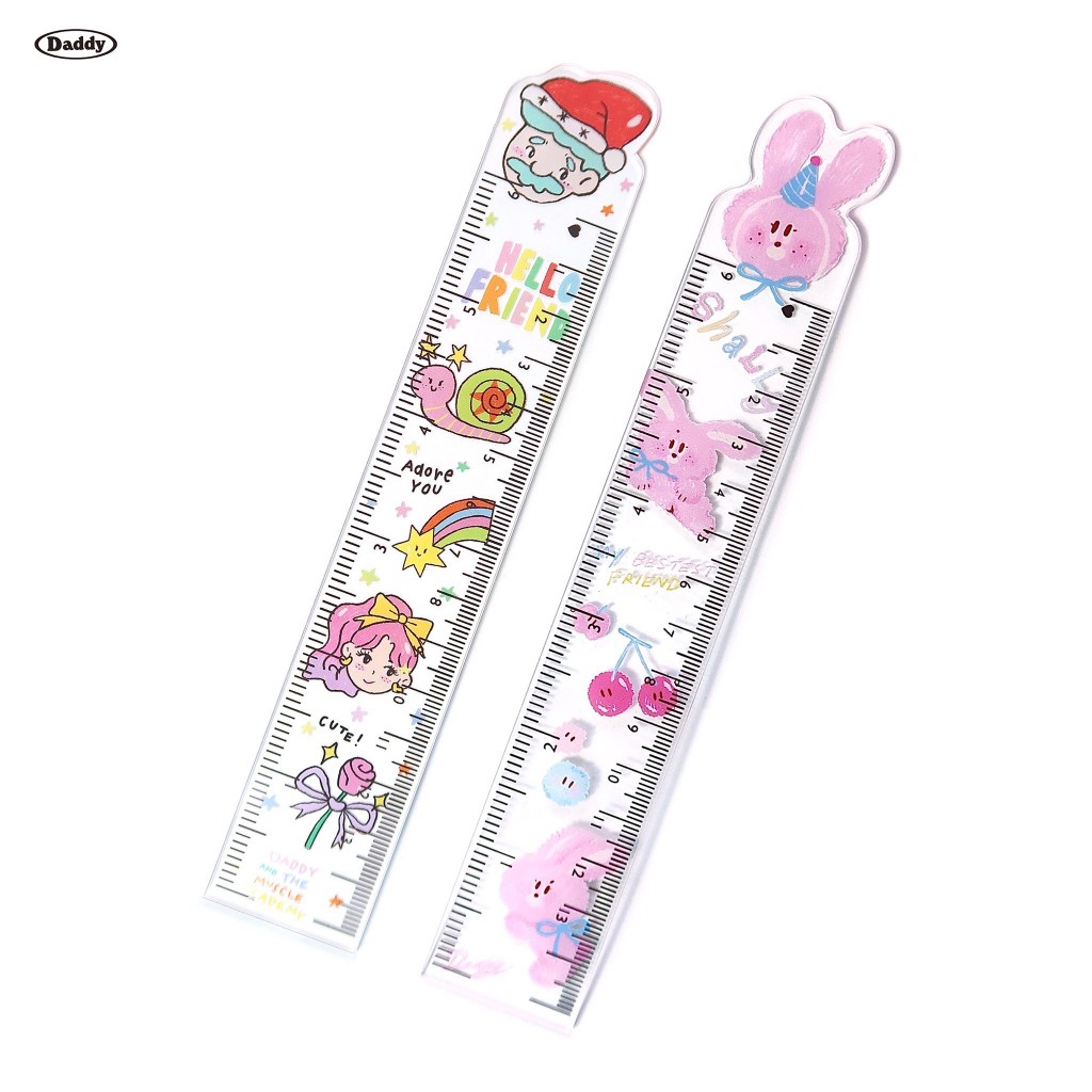 DADDY | Ruler Super Cute Clear 2 New Designs | Shopee Philippines