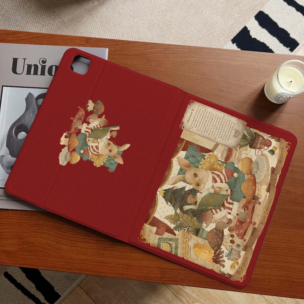 24 Hours Retro Rabbit iPad Gen9 Air5 Protective Case With Pen Tray ...