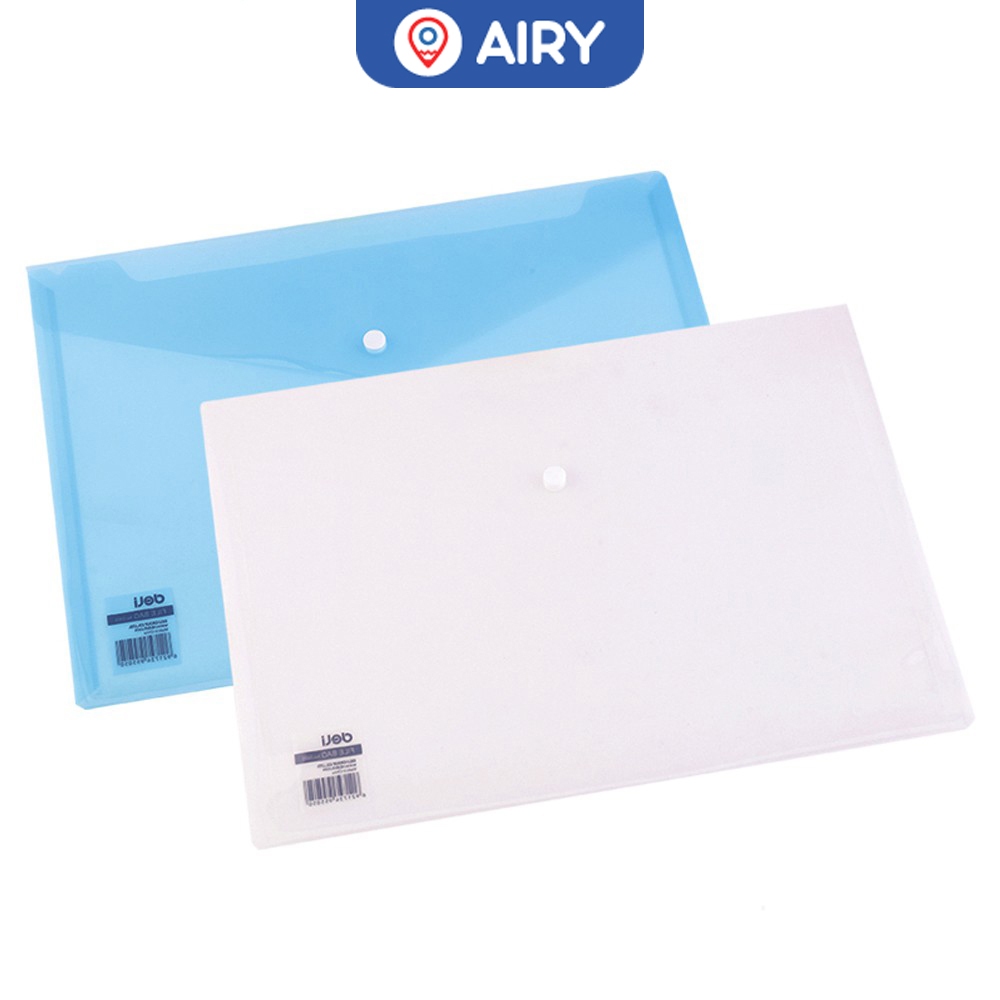 Plastic Document Envelope With Button Deli A4 Size Binder Folder Model ...