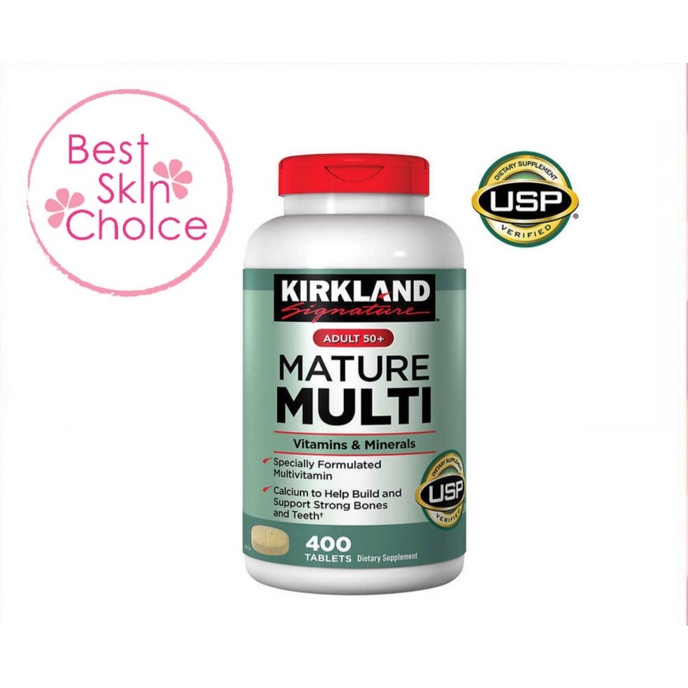 Kirkland Adult 50+ Mature Multi Vitamins & Minerals 400 Tablets