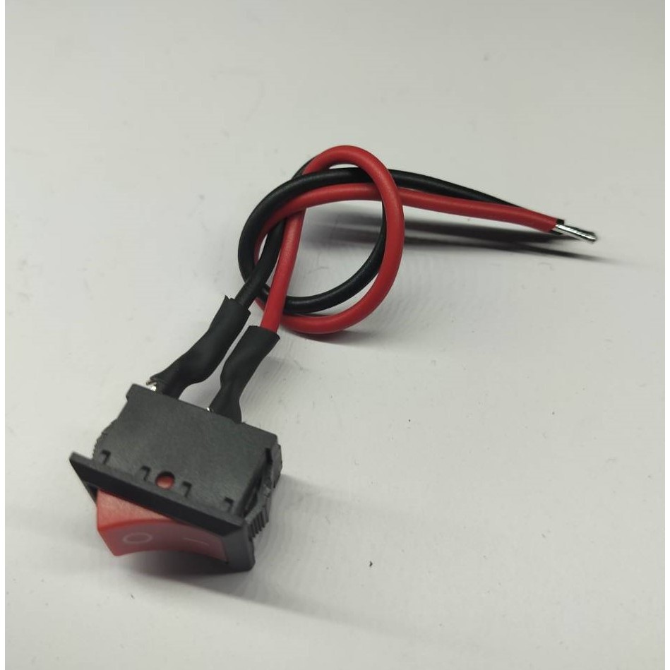 Power Switch On/Off 2 Pin 6A/250V KCD1-101 Red With Cable 15cm | Shopee ...