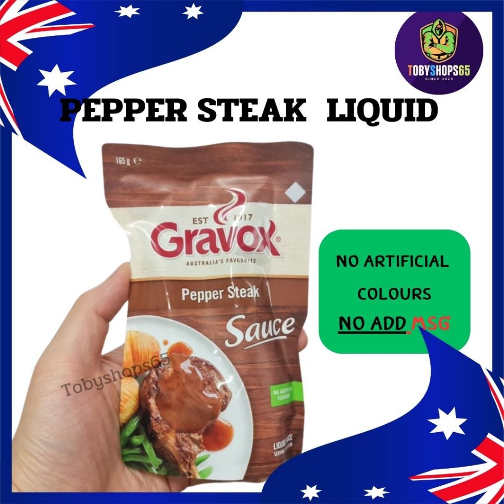 Gravox Sauce Pepper Steak Cooking Powder For Gravy Liquid 165g Shopee Philippines