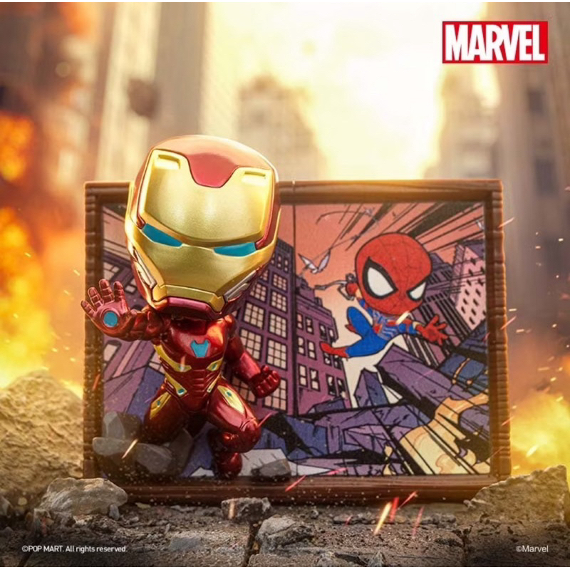 Popmart Marvel Photo Frame Series Figures (Iron Man) | Shopee Philippines