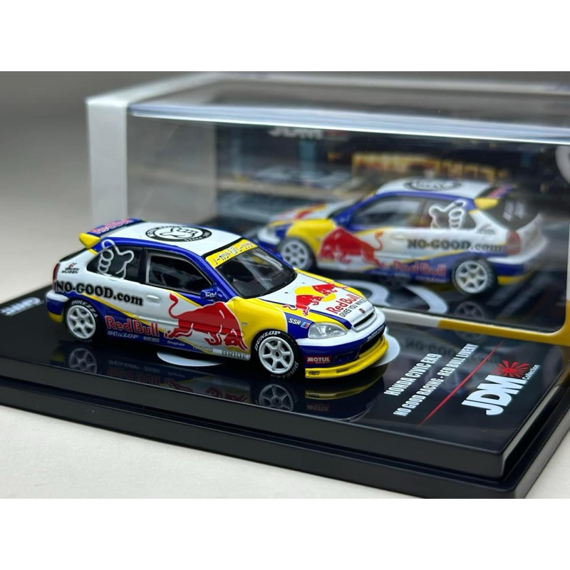 Honda Civic EK9 No Good Racing Red Bull Livery Scale 1:64 Inno Brand 64 ...