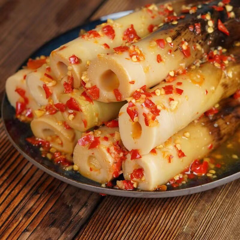 wifi mala Pickled Bamboo Shoots Chinese Chili 200g Peeled Ready To Eat