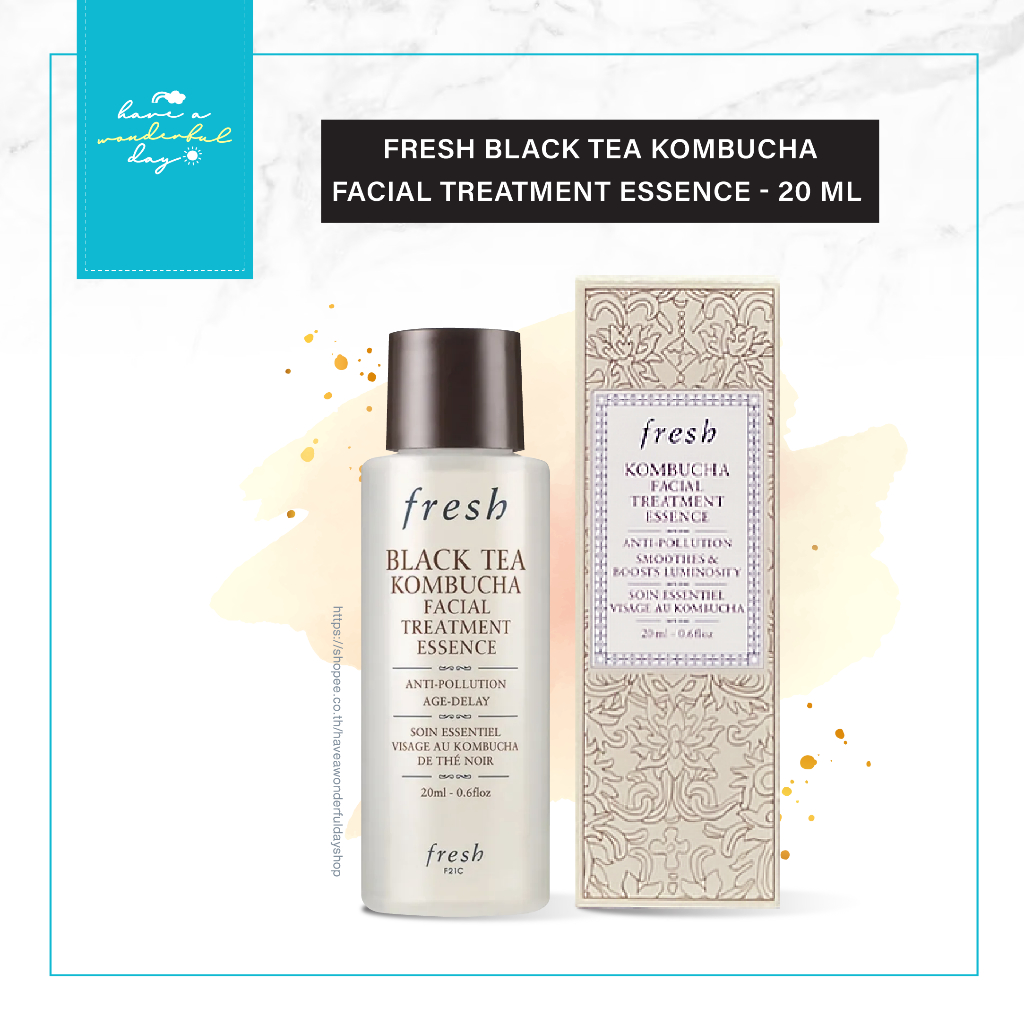 Fresh Black Tea Kombucha Facial Treatment Essence 20ml Combines The