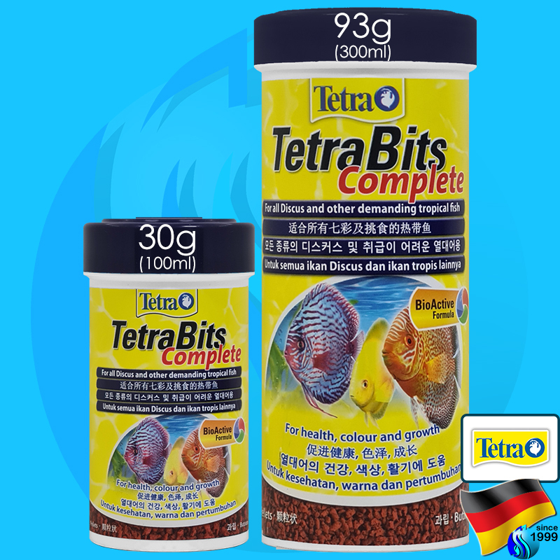 TetraBits Complete 100ml/300ml Pom Fish Food 30g 93g Tetra Bits Bit