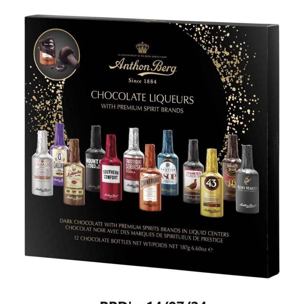 Read Before Ordering. Anthon BERG CHOCOLATE LIQUEURS 2 Pieces Of