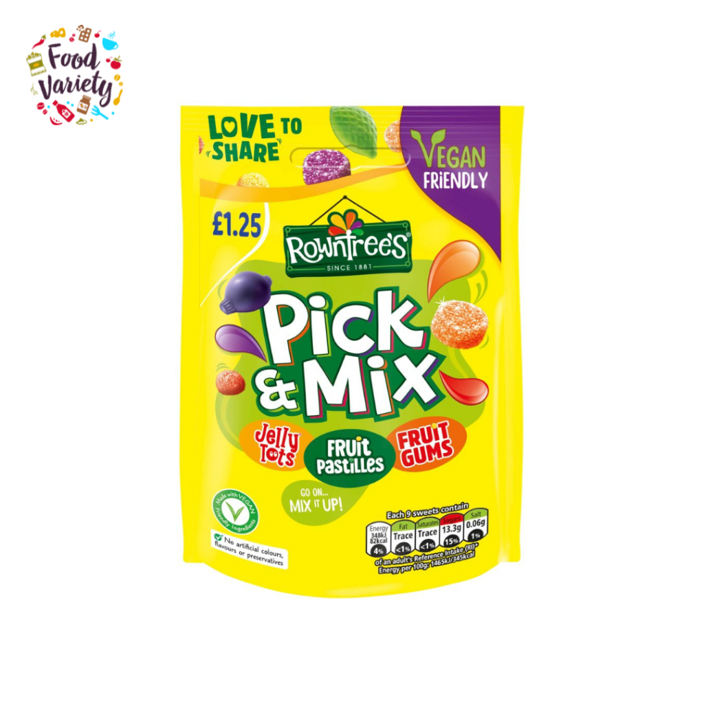 Rowntree's Pick & Mix Vegan Friendly Sweets Sharing Bag 150g Row Tree ...