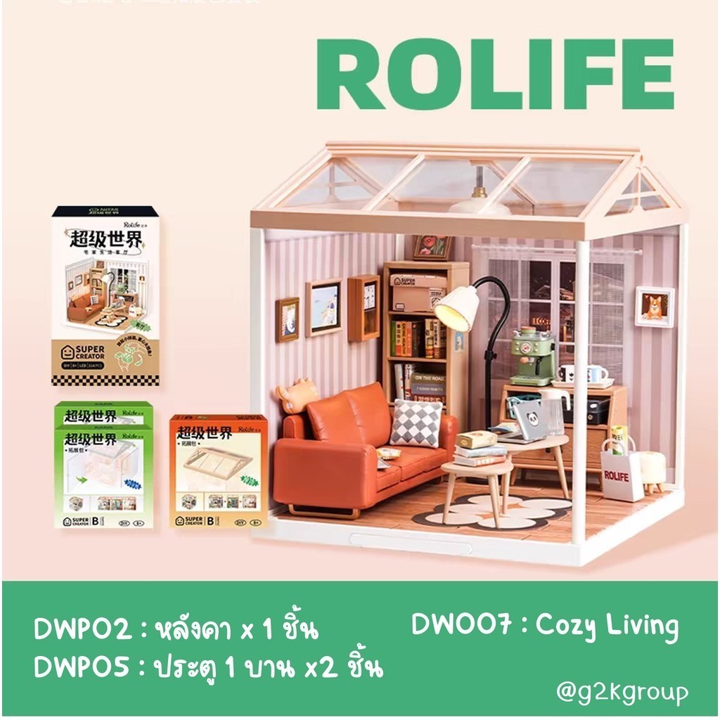 Kit DIY Maison De Poupée Rolife - Magasin De Fleurs Fraîches Avec LED - Échelle 1:24