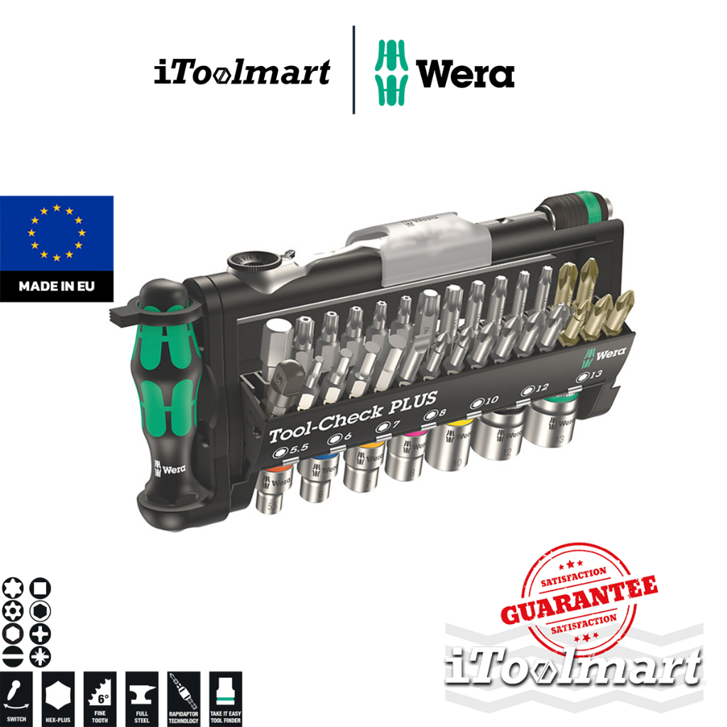 WERA Screwdriver And Wrench Set ToolCheck PLUS 05056490001 39pcs