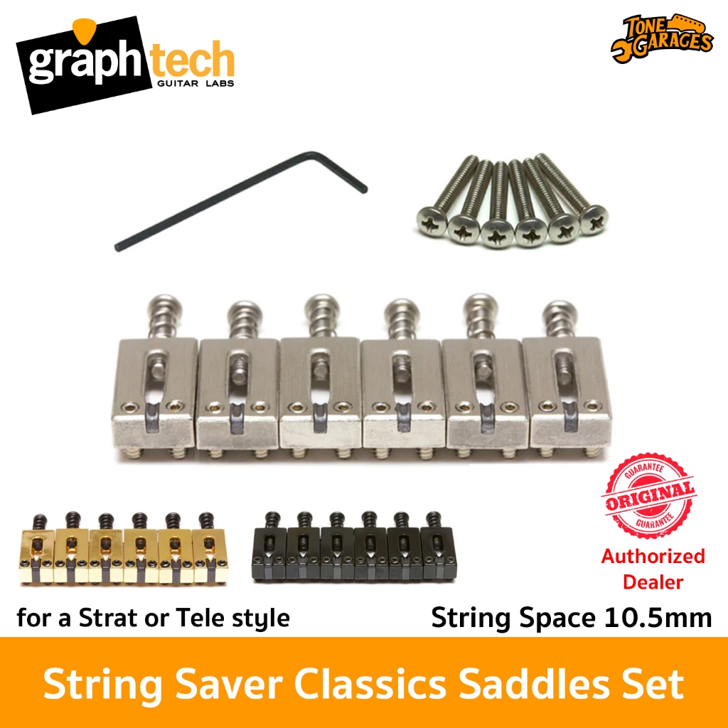 Graph Tech String Saver Strat Tele Saddle 10.5mm Set PG-8000 The Guitar ...