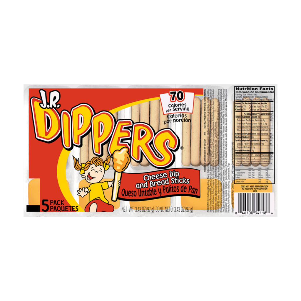 J.R Dippers Cheese Dip and Bread Sticks Flavor Stick Snacks 97g ...