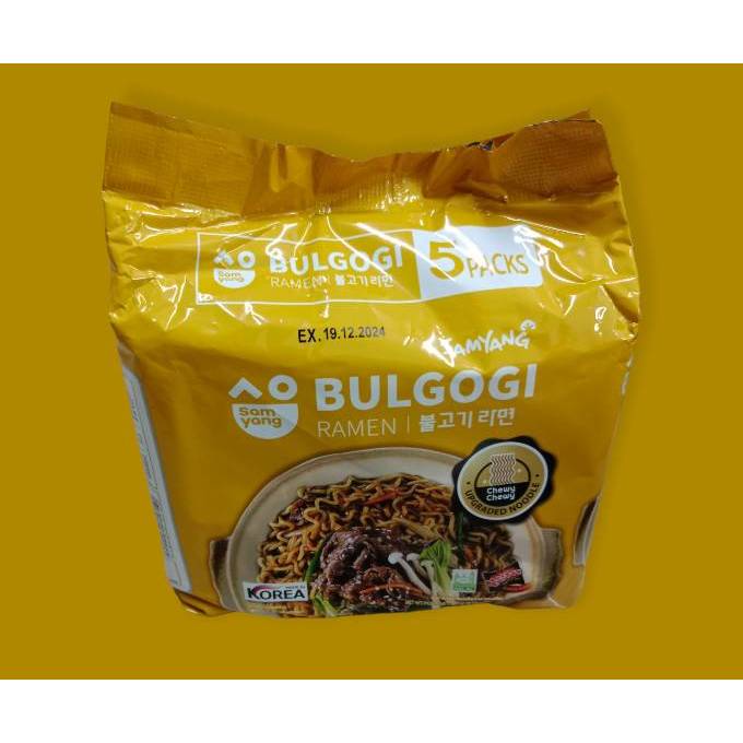 Samyang Bulgogi Ramen Pack Contains 5 Packs 400g Halal Exp.19/12/24 ...