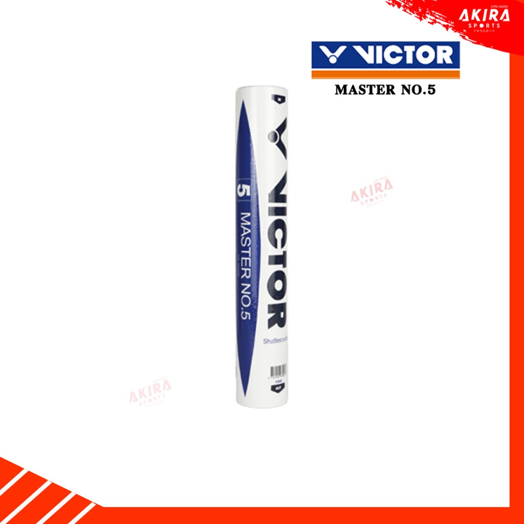 VICTOR Badminton Shuttlecocks MASTER NO.5 Speed 75 (1 Tube 12 Pcs ...