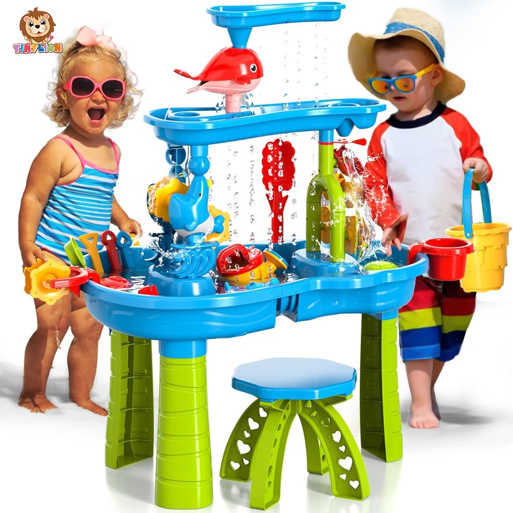TinyLion Water Toy table Set Beach Sand Dig for Kids 1 Kid Outdoor Toys ...