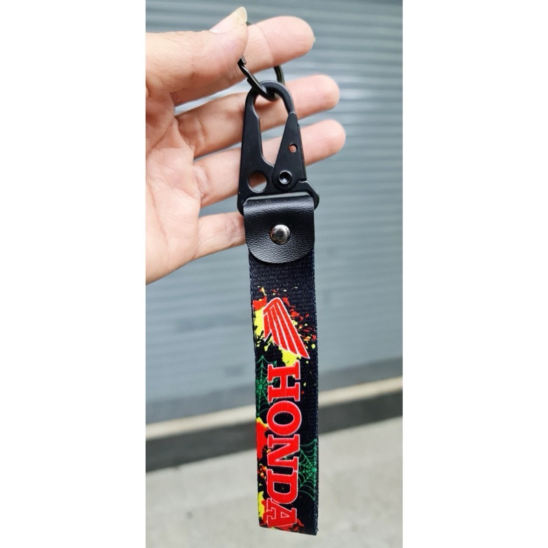 Racing Keychain Honda Pattern Red And Black The Hoop Is Aluminum ...