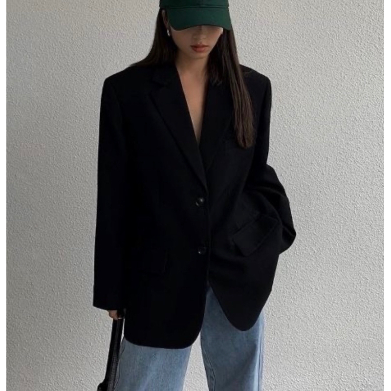 Chole G: Lissa Oversize Barzer Popular Blazer | Shopee Philippines