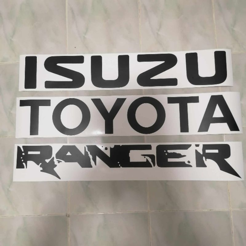 Car Sticker TOYOTA ISUZU RANGER Cutting Die | Shopee Philippines