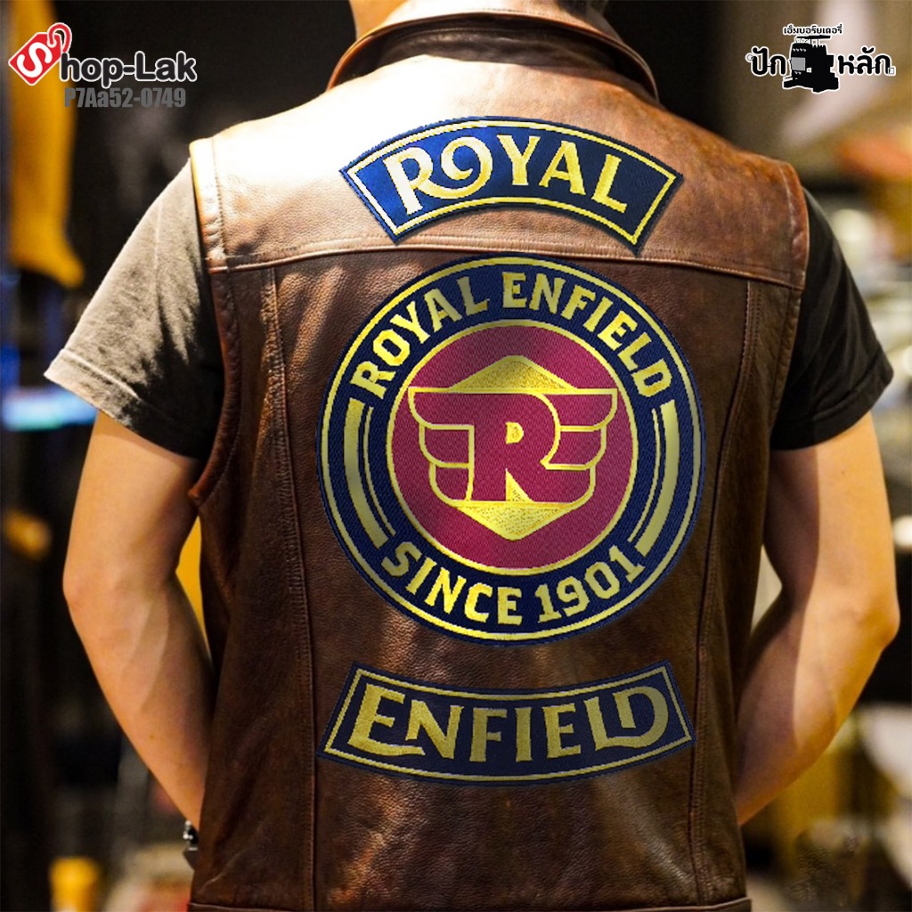 Large Royal Enfield Embroidery Patch Arm Attached For Morterside Jacket