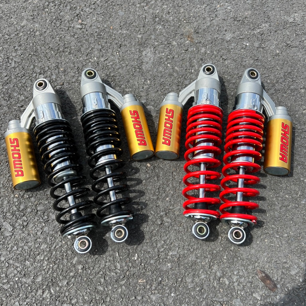 Universal 320mm Chrome Shock Absorber Strut Set - Fits Zündapp, Hercules, Kreidler Mopeds