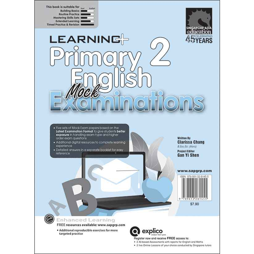 Global Educatin Tests Upper English Grade 2 LEARNING+ Primary 2 Mock ...