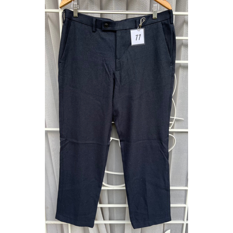 P167) Uniqlo (Kando pants) Men's Work pants Dark Navy Color Elastic ...