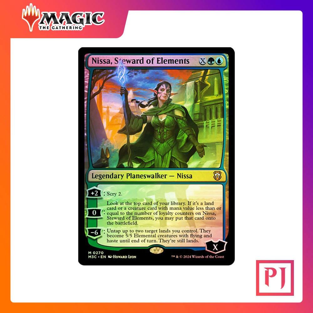 [MTG] Nissa Steward of Elements (Ripple FOIL) [M3C] [MULTI] [MYTHIC ...