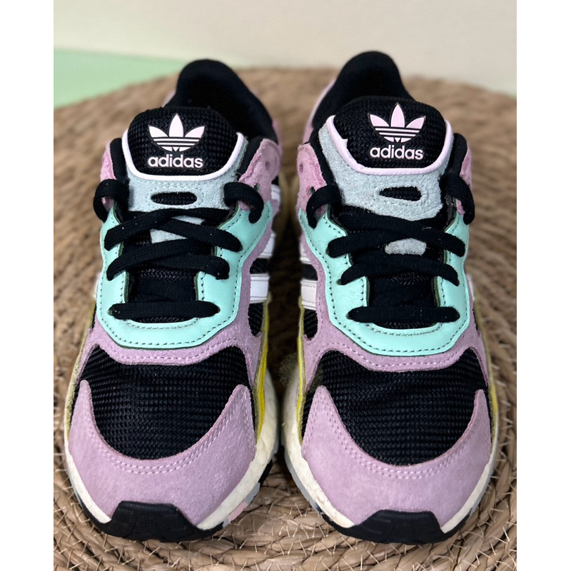 Adidas Shoes Original Black Pink Green Second Hand Size 37.5 Length 23 Cm. Shopee Philippines